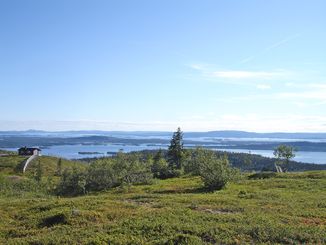 udsigt fra Galdeshuovdda